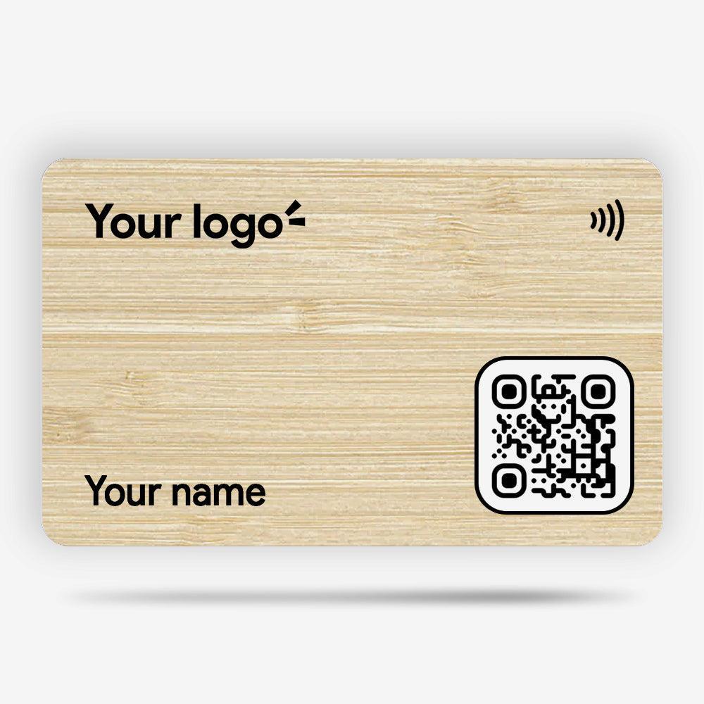 Tapni Bamboo Card™ - Smart Business Card - Tapni®